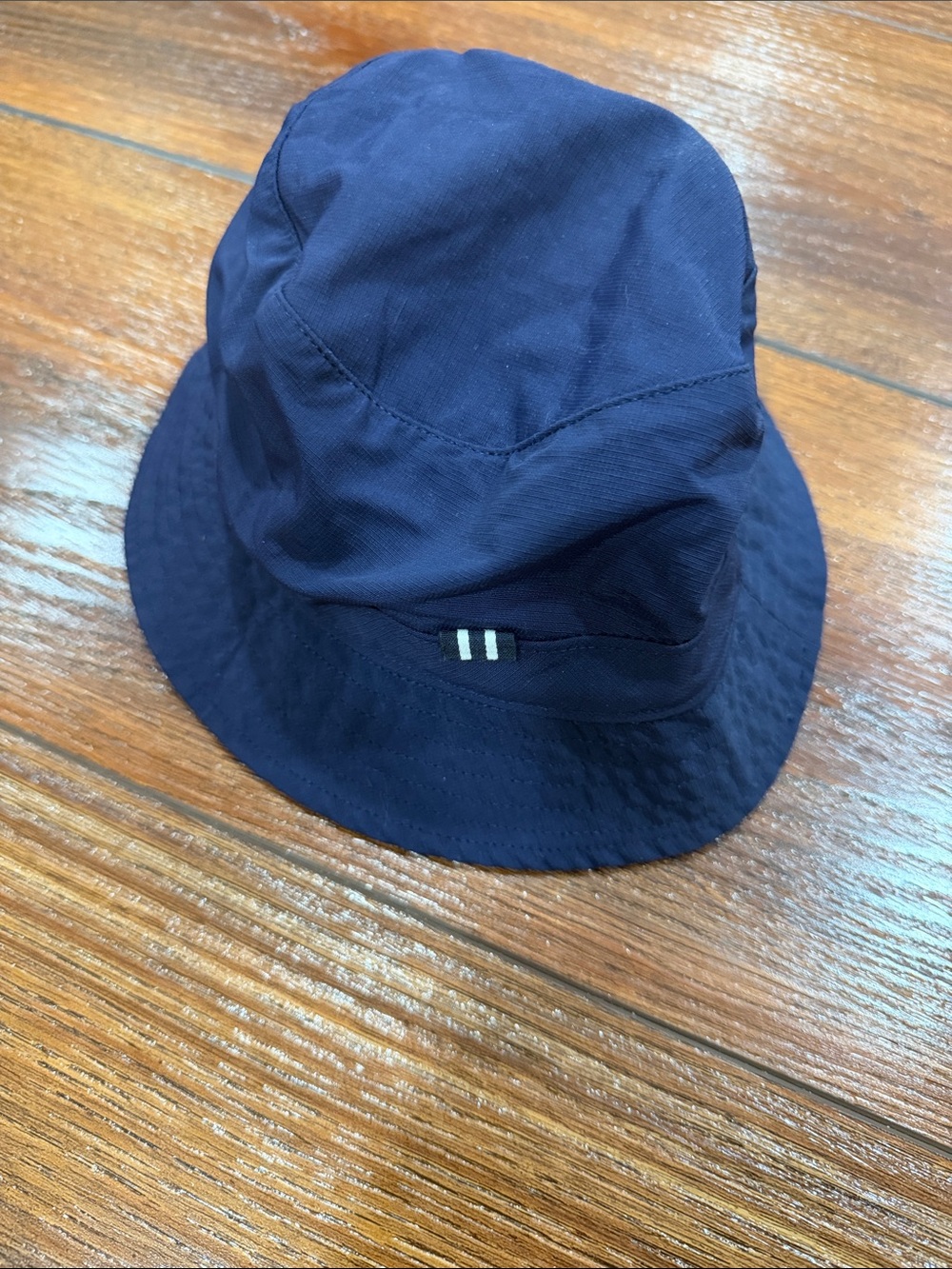 Crewcuts Navy Bucket Hat with Subtle Stripe Accent